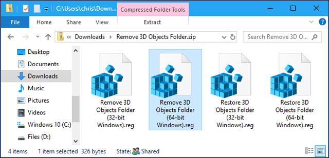 Kako odstraniti »3D-predmete« iz tega računalnika v sistemu Windows 10