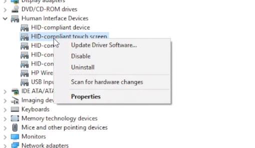Upute za ispravljanje grešaka dodirnog zaslona u sustavu Windows 10