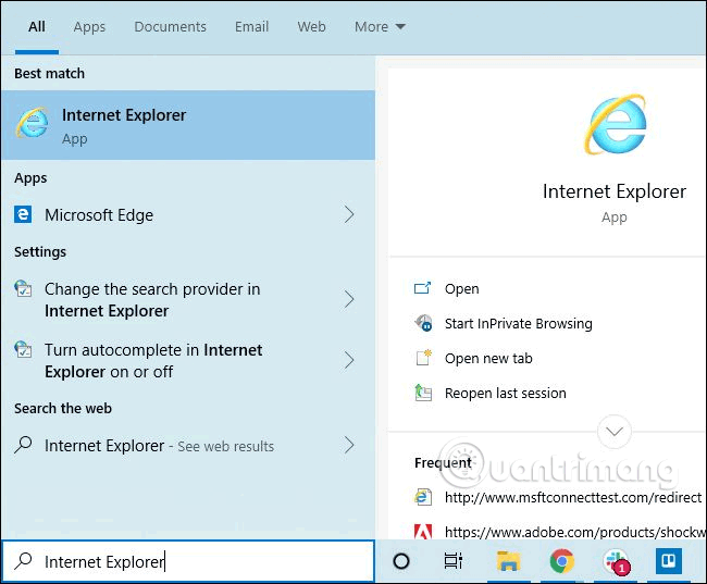 Kaip atidaryti senas svetaines „Internet Explorer“ sistemoje „Windows 10“.