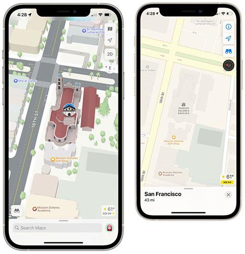 Ting at vide om Maps-applikationen på iOS 15