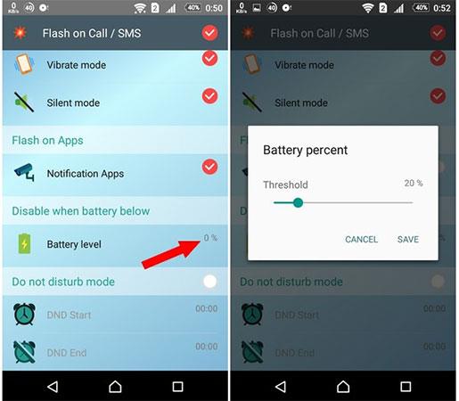 Sådan slår du notifikationsflash til, når der er et opkald eller en besked på Android