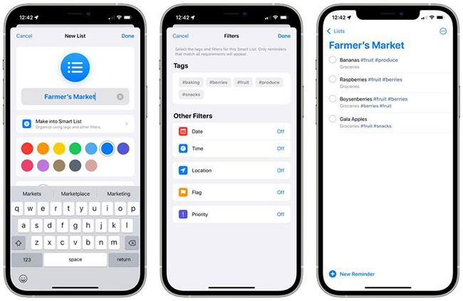 Hvað er nýtt í Notes and Reminders appinu á iOS 15