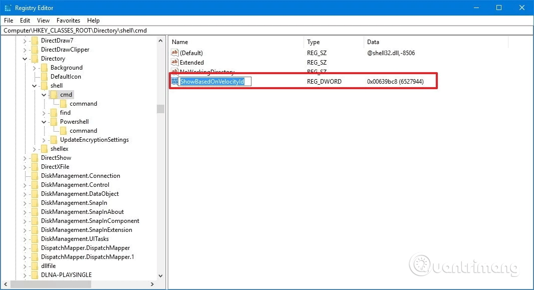 Hogyan adható hozzá az Open parancsablak itt a Windows 10 jobb gombbal történő menüjéhez