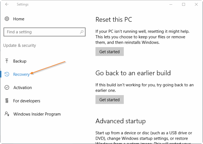 Kā atvērt UEFI iestatījumus operētājsistēmā Windows 10