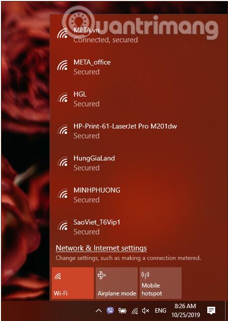 Kako izbrisati shranjen WiFi v sistemu Windows 10?