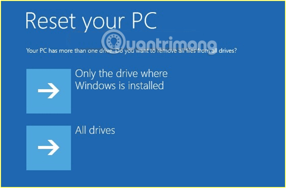 Ponastavite Windows 10 na prvotno stanje