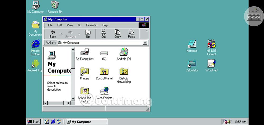 Kaip naudotis „Windows 98“ operacine sistema „Android“.