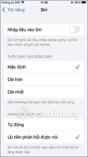 Sådan ændres Siri-pausetiden på iPhone