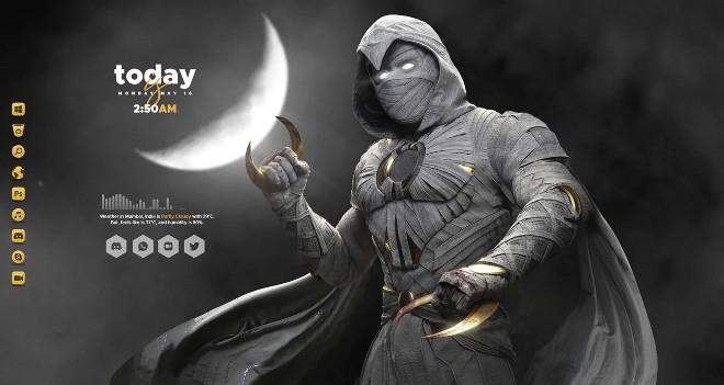 Slik installerer du Moon Knight-temaet på Windows 10/11