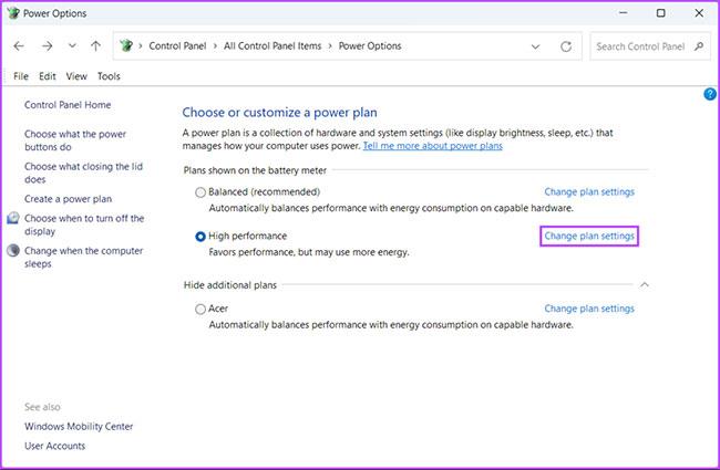 Kako izvesti/uvesti plan napajanja na Windows 11