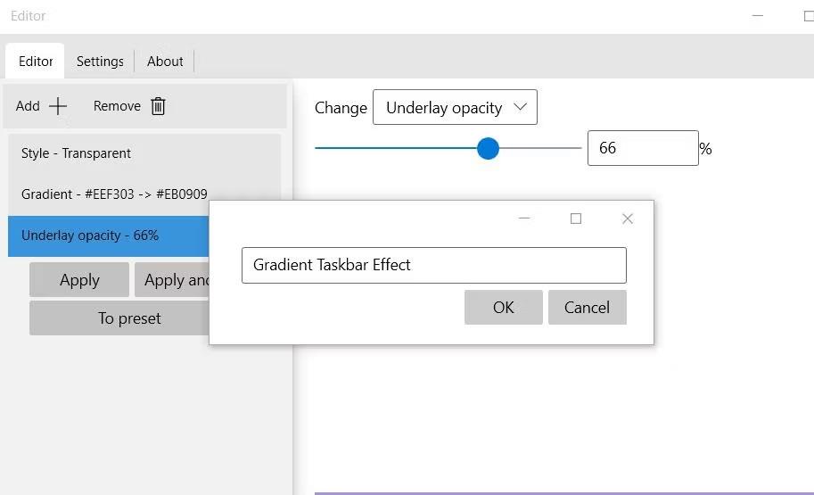 Sådan tilføjer du attraktive effekter til Windows 10-proceslinjen