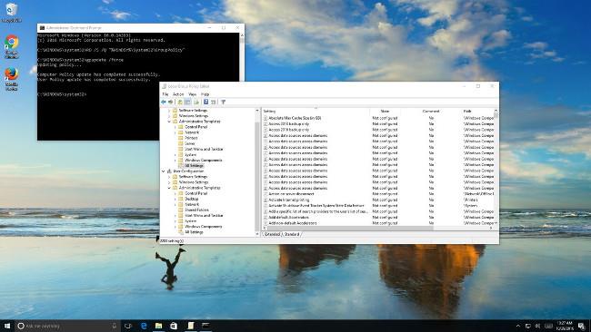 Paikallisen ryhmäkäytännön asetusten palauttaminen Windows 10:ssä