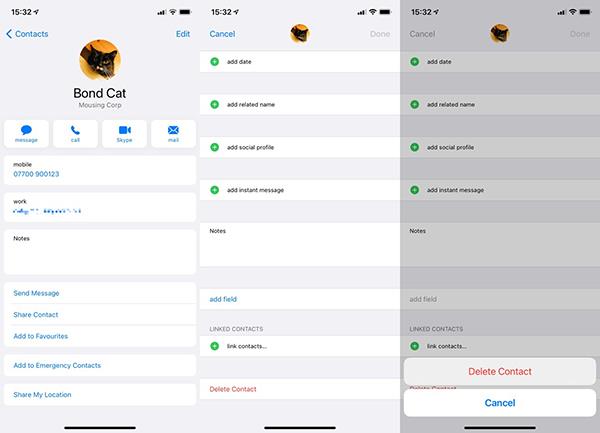 Kako izbrisati telefonsko številko na iPhone in Mac