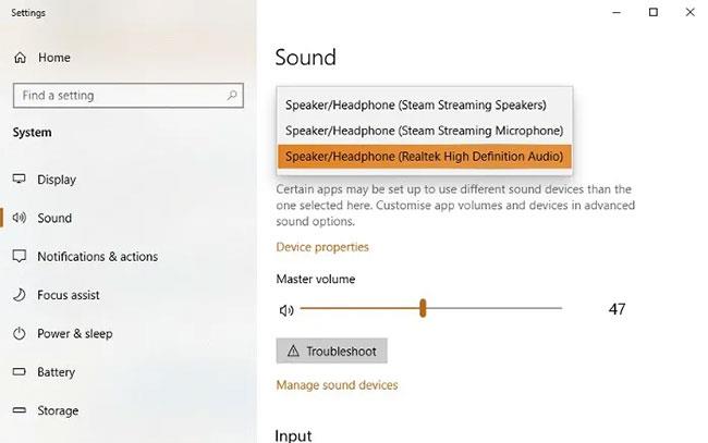 Oprava chyby s nepřipojováním ke sluchátkům ve Windows 10