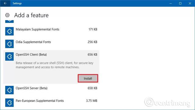 Sådan installeres OpenSSH på Windows 10