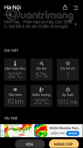 Sådan bruger du Today Weather til at se vejrudsigter