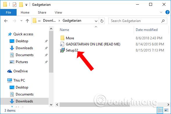 Hur man installerar Gadgets för Windows 10 med Gadgetarian