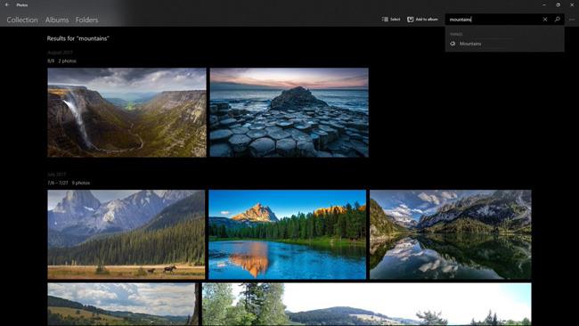 Microsoft birtir nýja eiginleika fyrir Windows 10 Photos appið