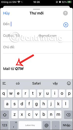 Sådan fjerner du Sendt fra min iPhone-signatur i iPhone Mail