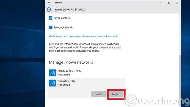 Kako se ponovno povezati na Wifi na Windows 10 kada se lozinka promijeni?