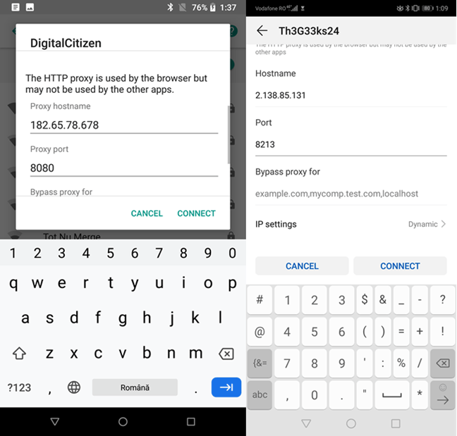 Sådan konfigureres en proxyserver til Wifi på Android