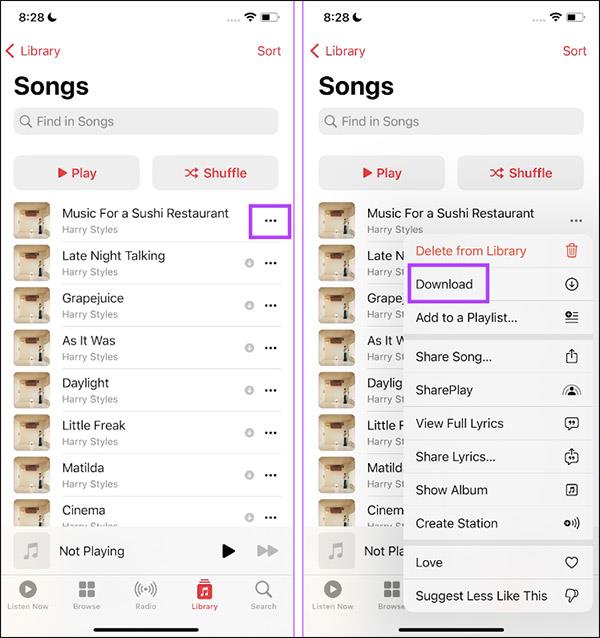 Hogyan tölthet le zenét az Apple Music alkalmazásból offline hallgatáshoz
