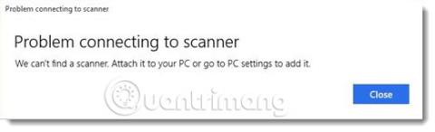 Ret scanneren fungerer ikke-fejl på Windows 10