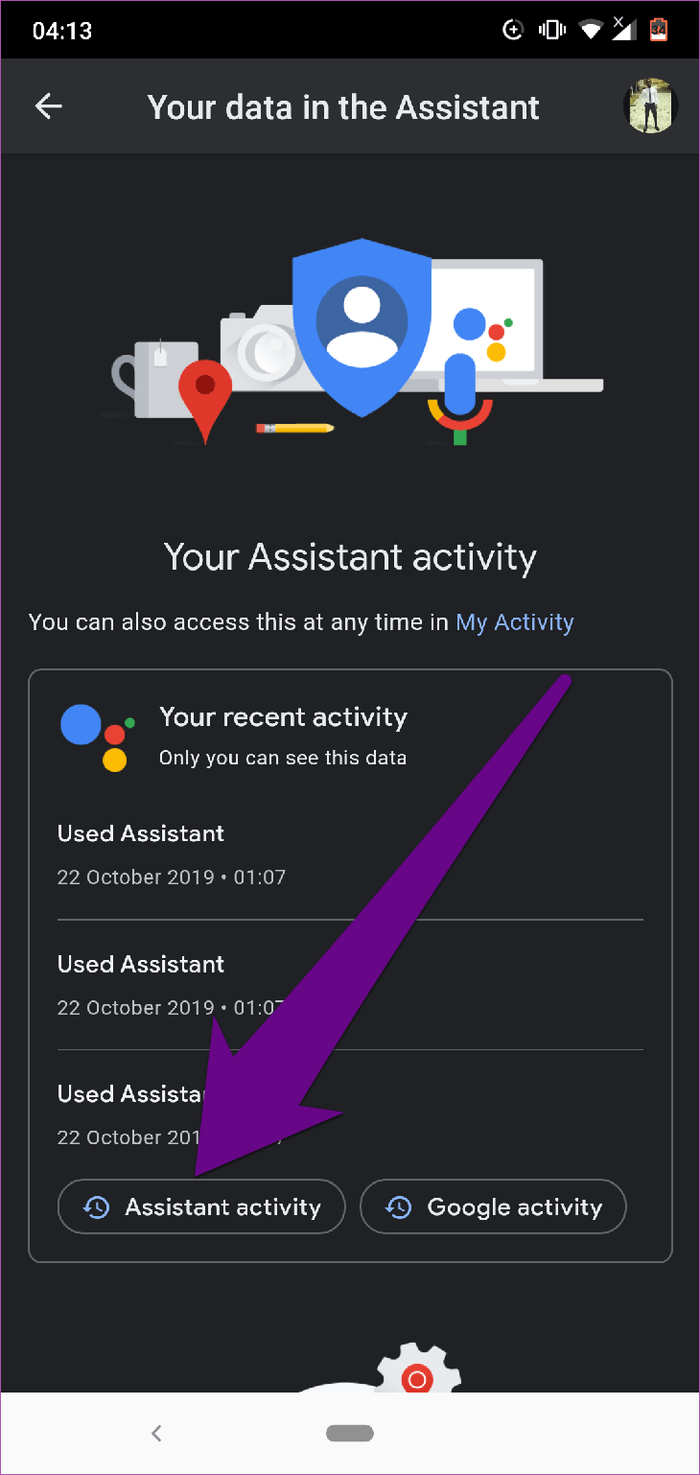 Як видалити історію Google Assistant на Android