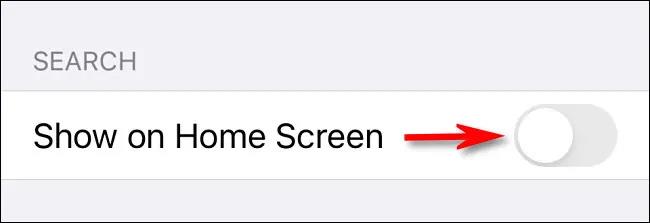 Kā iPhone sākuma ekrānā atspējot Spotlight meklēšanas pogu