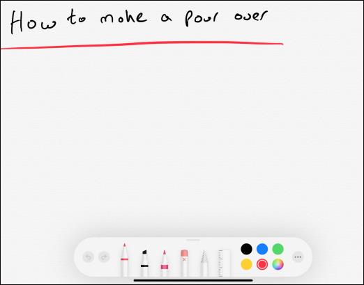 Sådan skriver du noter med Apple Pencil på iPad