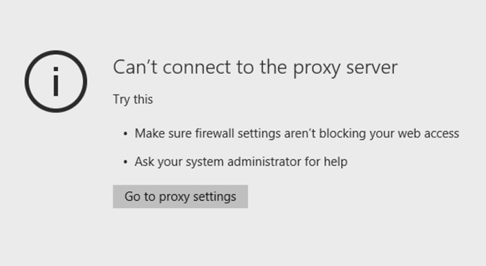 Lagfærðu villuna sem getur ekki tengst proxy-þjóni á Windows 10