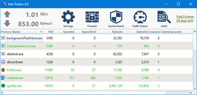 Övervaka och spara internetkapacitet på Windows 10