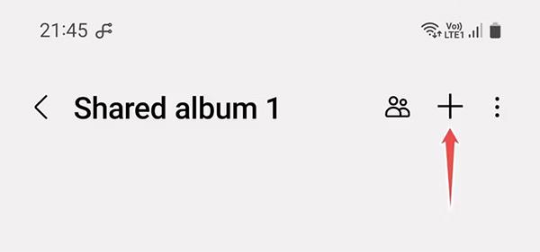 Norādījumi koplietotu albumu izveidei Samsung