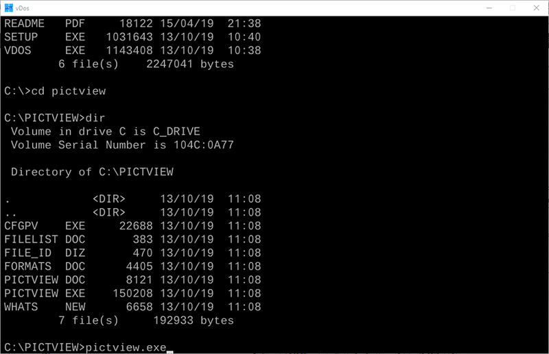 Kā izmantot vDOS, lai palaistu vecās DOS programmas operētājsistēmā Windows 10