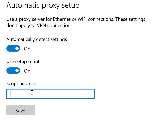 Kaip prijungti tarpinius serverius sistemoje „Windows 10“, kad galėtumėte saugiai pasiekti internetą