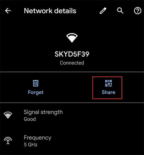 Kako deliti poverilnice za WiFi s kodo QR v sistemu Android 10