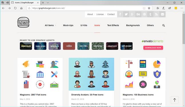 7 webových stránek ke stažení bezplatných ikon na ploše pro Windows 10