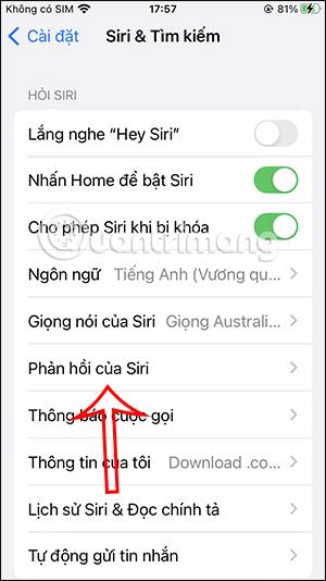 Jak změnit typ odezvy Siri na iPhone