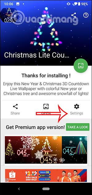 Hur man installerar live wallpaper för julnedräkning på Android