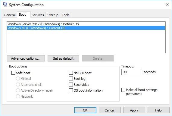 Sådan dualboot Windows 10 og Windows Server