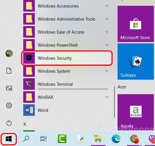 Kako otvoriti Sigurnost sustava Windows u sustavu Windows 10