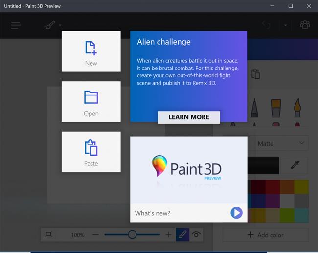 A Paint 3D Windows 10 telepítése Windows Insider program nélkül