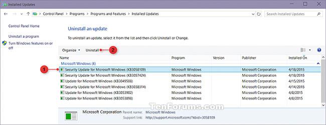Hur man tar bort Windows 10-uppdateringen för att återgå till den gamla Windows-versionen