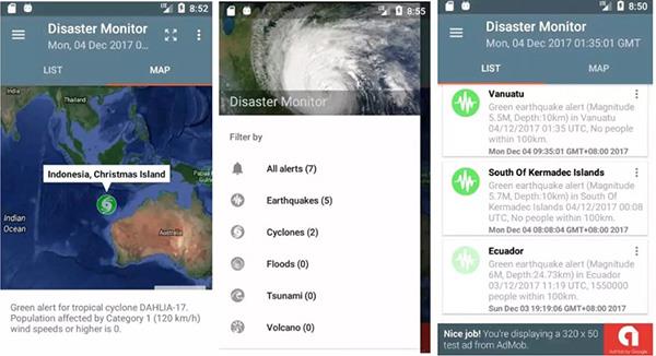 De bästa varningsapplikationerna för naturkatastrofer på telefoner
