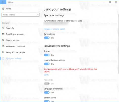 Zabraňte systému Windows 10 v synchronizaci motivů mezi zařízeními