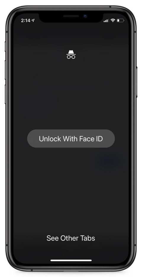 Hvernig á að læsa huliðsflipa með Face ID í Chrome fyrir iPhone