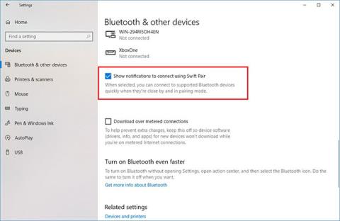 Sådan aktiveres Swift Pair-funktionen på Windows 10