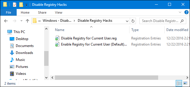 Lokaðu fyrir aðgang að Registry Editor á Windows 10/8/7