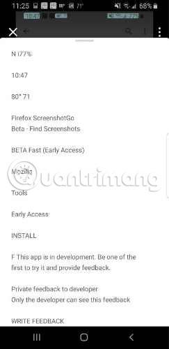 Hvernig á að nota Firefox ScreenshotGo fyrir Android