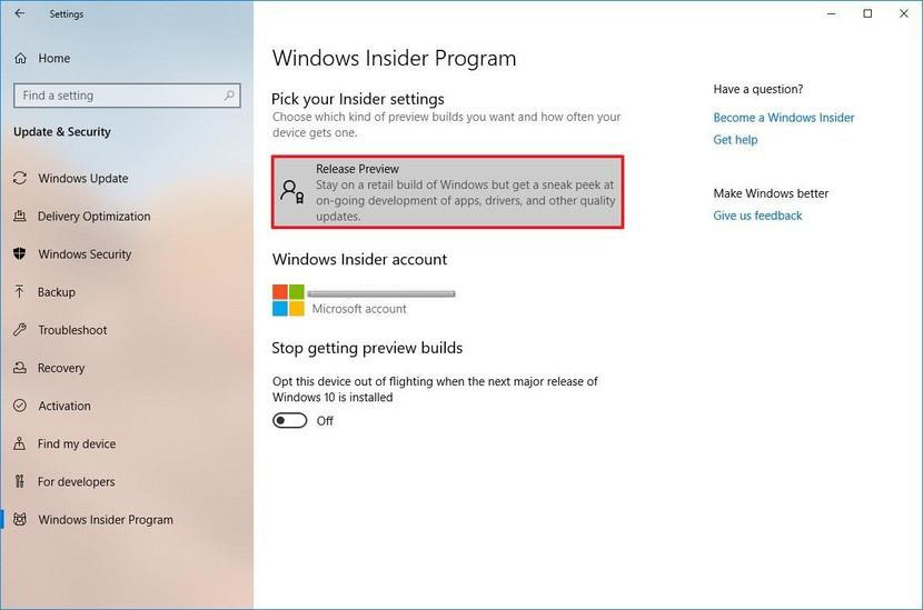 Sådan tilslutter du dig Windows Insider for at opleve de nyeste versioner af Windows 10